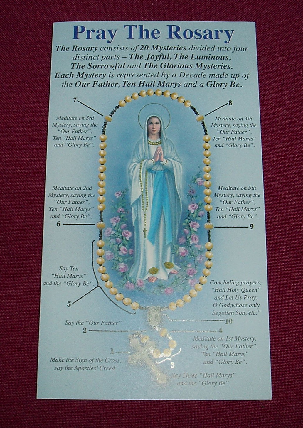 Praying the Rosary Leaflet | Southern Cross Church Supplies