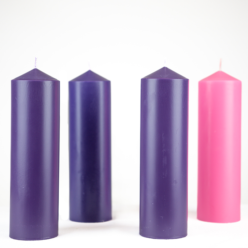 Advent Set; 3 Purple and One Pink: 3 x 10