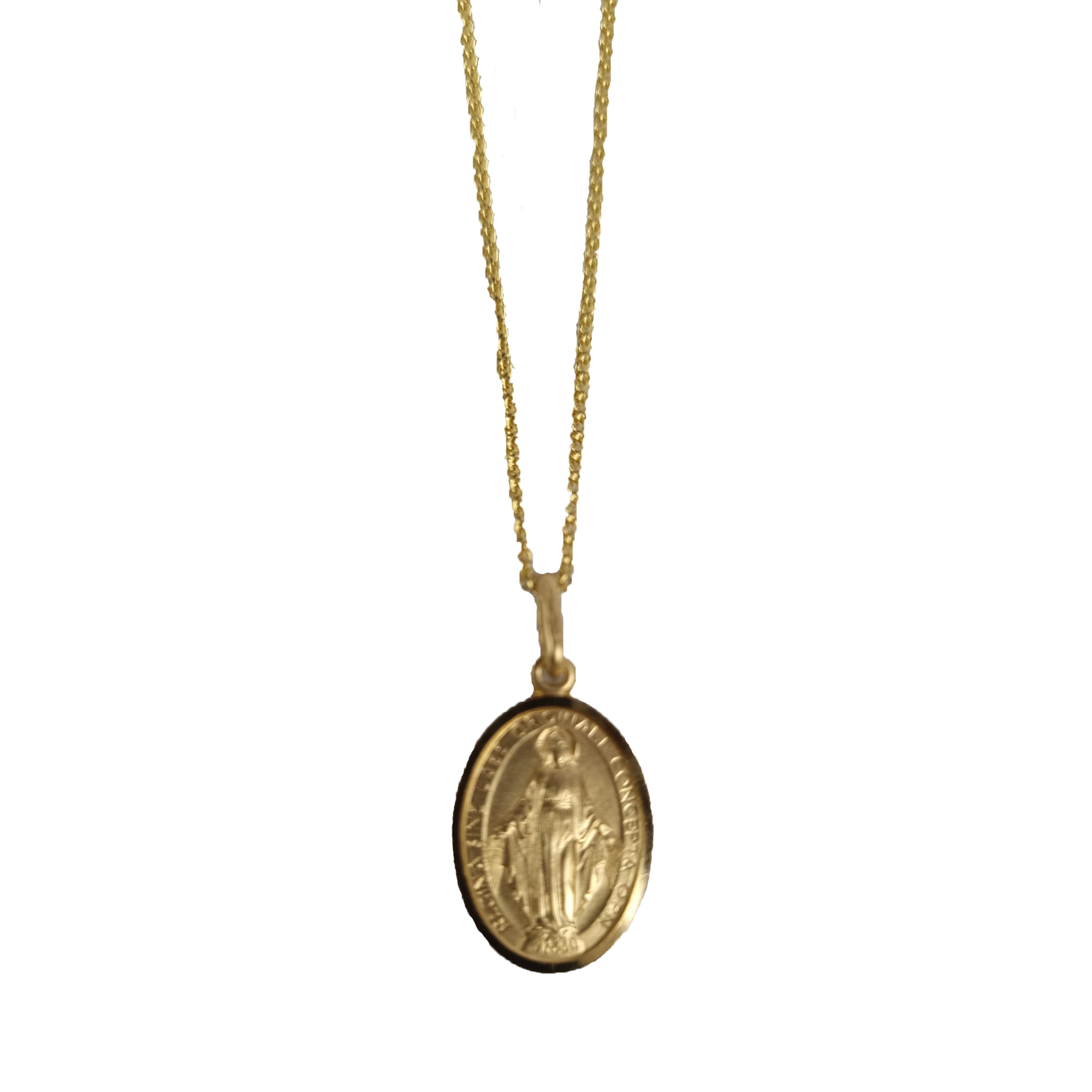 Rose Gold Plated Miraculous Medal And Crucifix Necklace By Hurleyburley |  notonthehighstreet.com