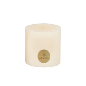 Pillar Vanilla Snowflake 4 x 4 Inch, 10 x 10cm