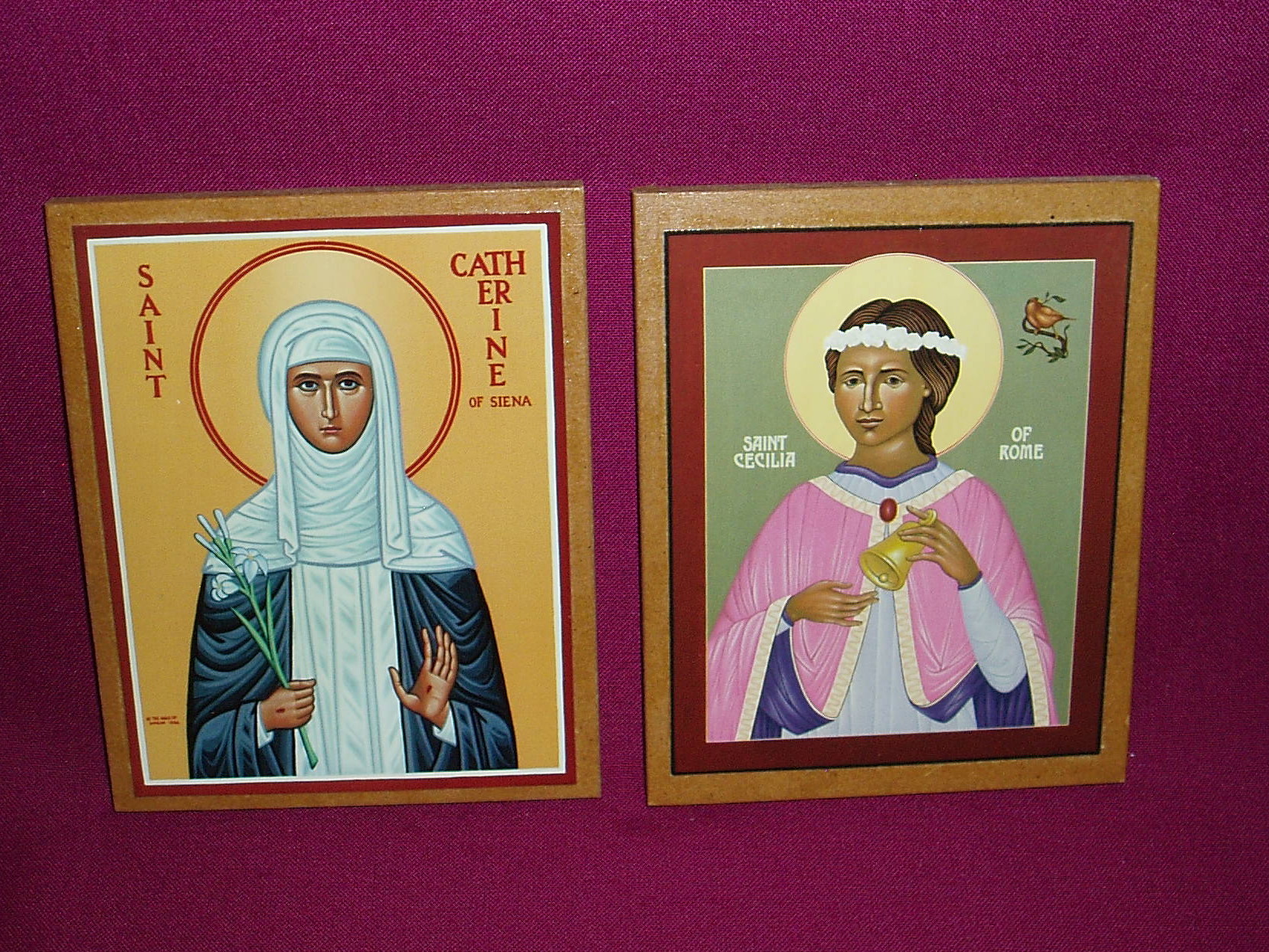 Icons: St Catherine and St Cecilia