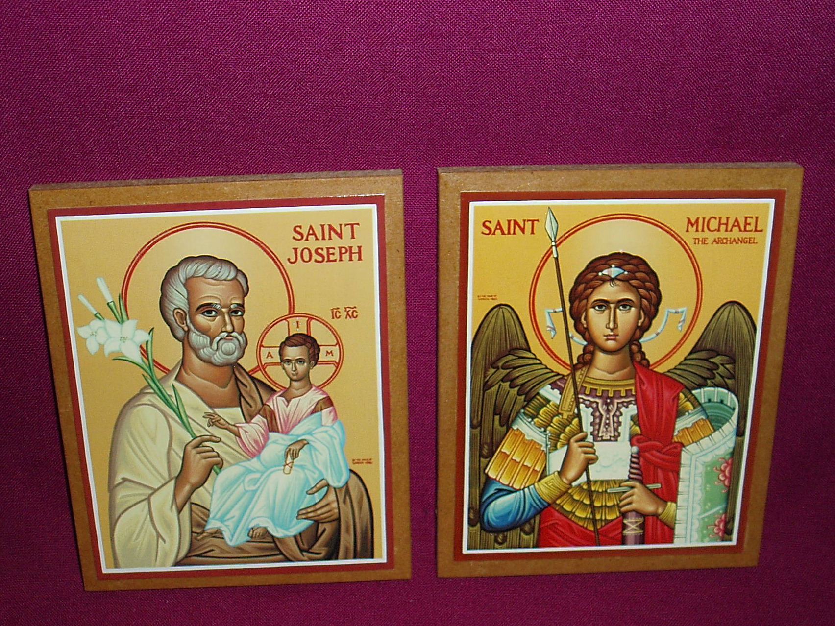 Icons: St Joseph and St Michael