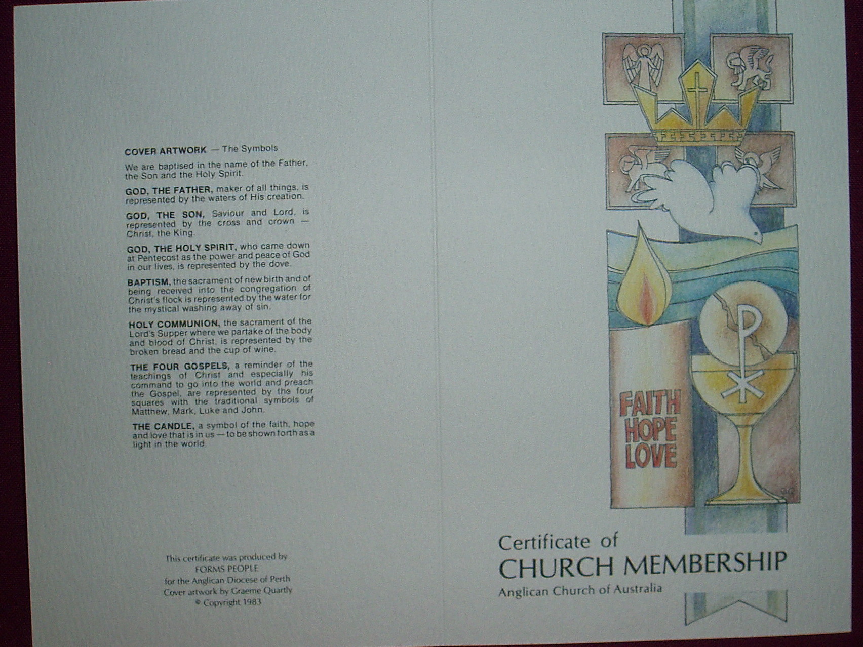 Certificate of Church Membership